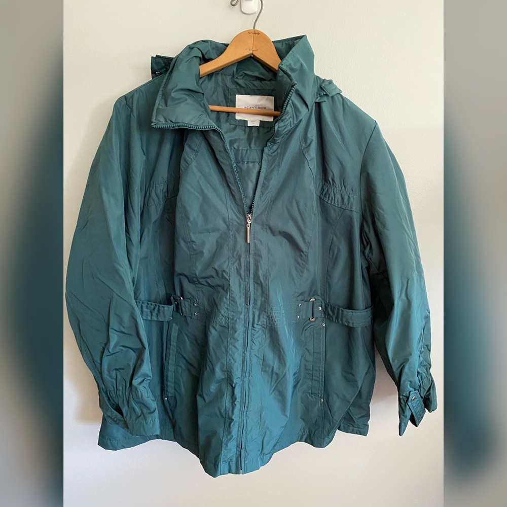 Winter jacket with buckle detail and hood